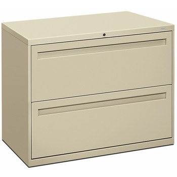 HON 700 Series Two-Drawer Lateral File, 36w x 19-1/4d, Putty