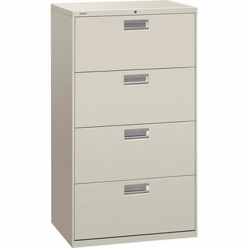 HON 600 Series Four-Drawer Lateral File, 30w x 19-1/4d, Light Gray