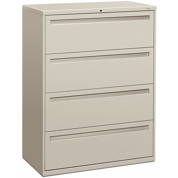 HON 700 Series Four-Drawer Lateral File, 42w x 19-1/4d, Light Gray