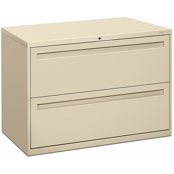 HON 700 Series Two-Drawer Lateral File, 42w x 19-1/4d, Putty