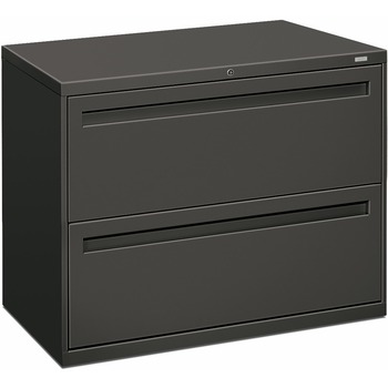HON 700 Series Two-Drawer Lateral File, 36w x 19-1/4d, Charcoal