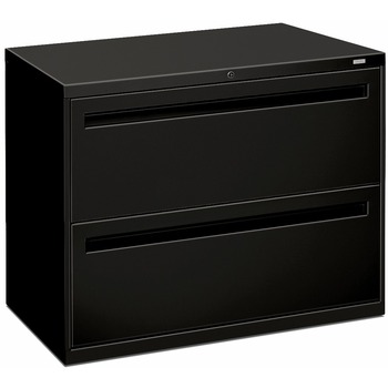 HON 700 Series Two-Drawer Lateral File, 36w x 19-1/4d, Black