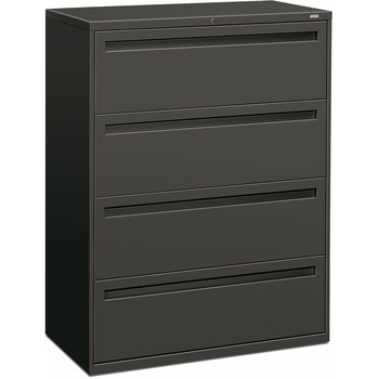 HON 700 Series Four-Drawer Lateral File, 42w x 19-1/4d, Charcoal