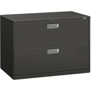 HON 600 Series Two-Drawer Lateral File, 42w x 19-1/4d, Charcoal