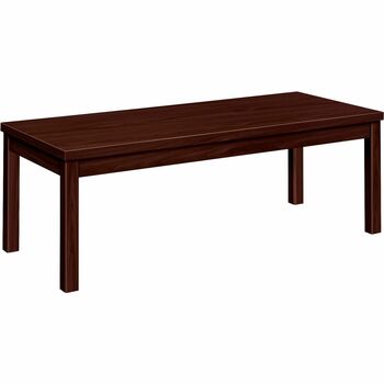 HON Laminate Occasional Table, Rectangular, 48w x 20d x 16h, Mahogany