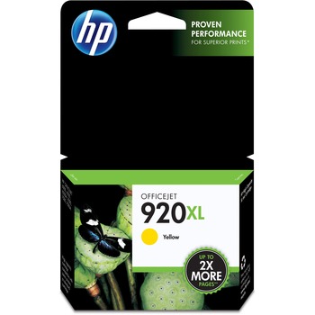 HP 920XL Ink Cartridge, Yellow (CD974AN)