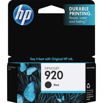 HP 920 Ink Cartridge, Black (CD971AN)
