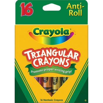 Crayola Triangular Crayons, 16/BX