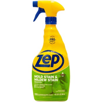 Zep Commercial Mold Stain and Mildew Stain Remover, 32 oz Spray Bottle, 12/Carton