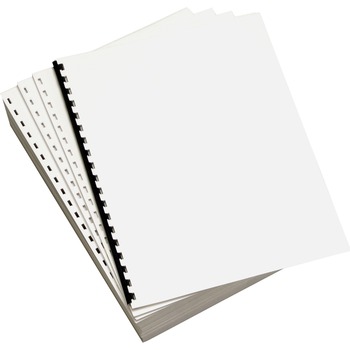 Domtar 19-Hole Custom Cut-Sheet Copy Paper, 20 lb, 8.5&quot; x 11&quot;, White