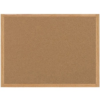 MasterVision Earth Cork Board, 24 x 36, Wood Frame