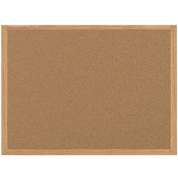 MasterVision Earth Cork Board, 36 x 48, Wood Frame