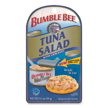 Bumble Bee On-The-Go Meal Solution w/Crackers, Tuna Salad Lunch Kit, 3.5oz, 12/Case