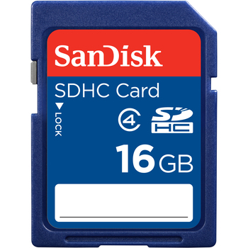 SanDisk SDHC Memory Card, Class 4, 16GB