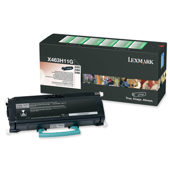 Lexmark X463H11G High-Yield Toner, 9000 Page-Yield, Black