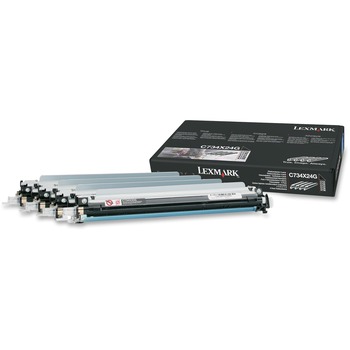 Lexmark C734X24G Photoconductor Kit, 20000 Page Yield, 4/Pack