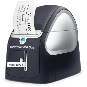 DYMO LabelWriter DUO Printer, 2 3/10&quot; Labels, 71 Label/Min, 5 1/2w x 7 4/5d x 7 3/10h