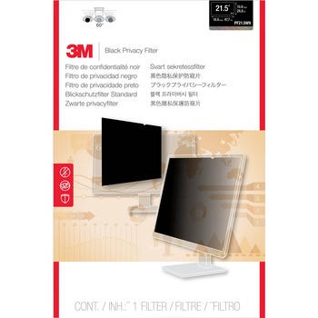 3M Blackout Frameless Privacy Filter for 21.5&quot; Widescreen LCD Monitor, 16:9