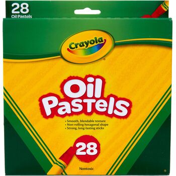 Crayola Colored Oil Pastel Sticks, 2 15/16&quot;x1/2&quot;, 28/PK