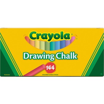 Crayola Colored Art Chalk, Assorted Colors, 144 Sticks
