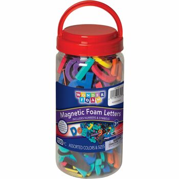 Creativity Street Wonderfoam Magnetic Alphabet Letters, Assorted Colors. 105/Pack