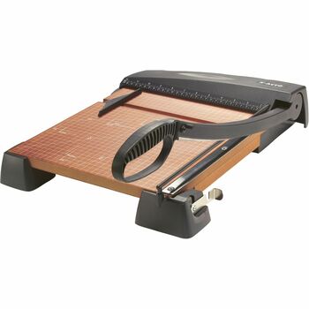 X-ACTO Heavy-Duty Wood Base Guillotine Trimmer, 12 Sheets, 12&quot; x 12&quot;