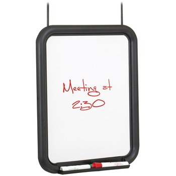 Safco Panelmate Dry Erase Marker Board, 13 1/2 x 16 5/8, 11 x 14 Surface, Charcoal