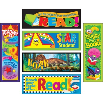 TREND Bookmark Combo Packs, Reading Adventure Variety Pack #3, 2w x 6h, 216/Pack