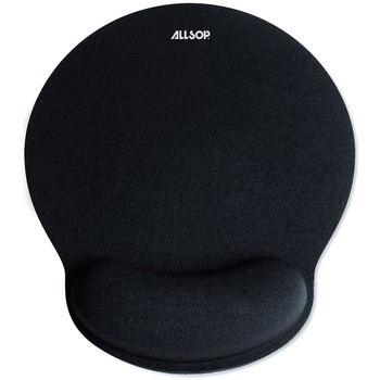 Allsop MousePad Pro Memory Foam Mouse Pad with Wrist Rest, 9 x 10 x 1, Black