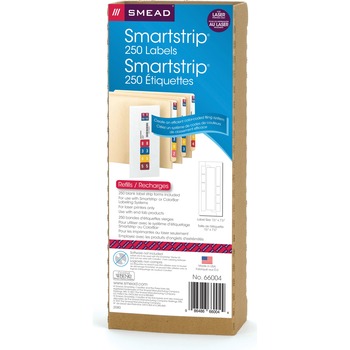 Smead SmartStrip Refill Label Kit, 250 Label Forms/Pack, Laser, 250/Pack
