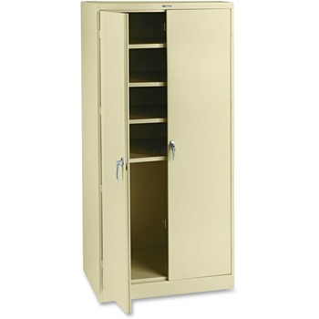 Tennsco 78&quot; High Deluxe Cabinet, 36w x 24d x 78h, Putty