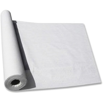 Tablemate Linen-Soft Non-Woven Polyester Banquet Roll, Cut-To-Fit, 40&quot; x 50ft, White