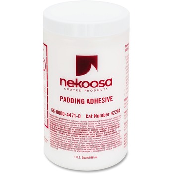 Nekoosa Coated Products Fan-out Padding Adhesive, 32 oz, Liquid