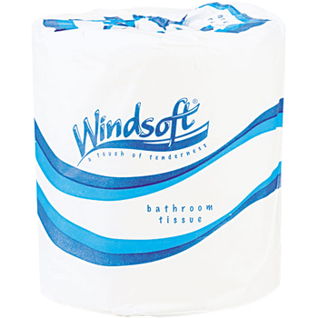 Windsoft&#174; Toilet Paper, 2-ply, 4.5 x 4.5, 500 Sheets/Roll, 96 Rolls/Carton