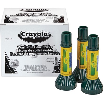 Crayola .29 oz Washable Glue Sticks, Bulk Pack, DZ