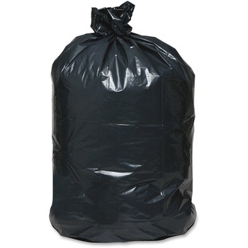 Earthsense Commercial Recycled Can Liners, 45gal, 1.65 Mil, 40 x 46, Black, 100/Carton