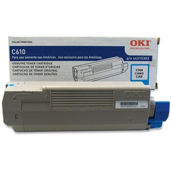 Oki 44315303 Toner, 6,000 Page-Yield, Cyan