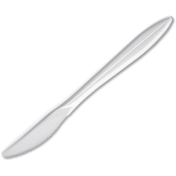 Dart Style Setter Knives, Medium Weight, Plastic, White, 1000 Knives/Carton