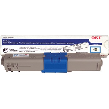 Oki 44469721 Toner, 5,000 Page Yield, Cyan