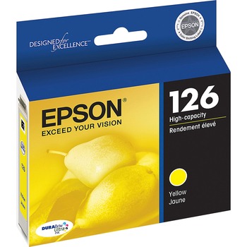 Epson T126420 (126) DURABrite Ultra High-Yield Ink, Yellow