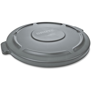 Rubbermaid Commercial Vented Round Brute Lid, 24 1/2 x 1 1/2, Gray
