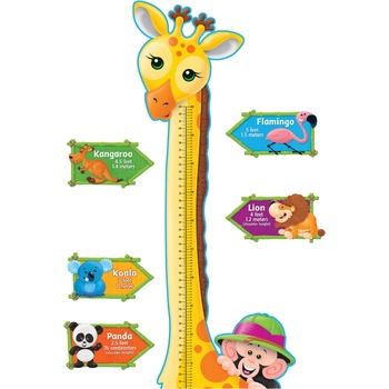 TREND Giraffe Growth Chart Bulletin Board Set, 6 ft