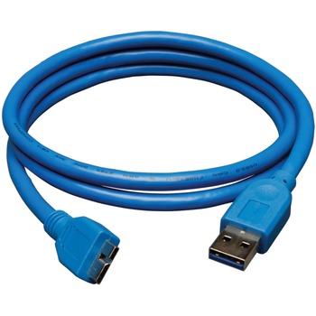 Tripp Lite by Eaton USB 3.0 Device Cable, A/BMicro, 3 ft., Blue