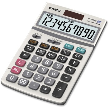 Casio JF100MS Desktop Calculator, 10-Digit LCD