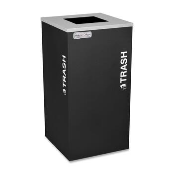 Ex-Cell Kaleidoscope Collection Recycling Receptacle, 24gal, Black