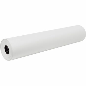 Pacon Decorol Flame Retardant Art Rolls, 40 lb, 36 in x 1000 ft, Frost White