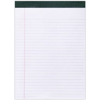 Roaring Spring&#174; Recycled Legal Pad, 8 1/2 x 11 3/4 Pad, 8 1/2 x 11 Sheets, 40/Pad, White, Dozen