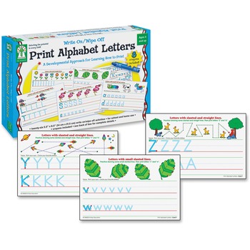 Carson-Dellosa Publishing Write-On/Wipe-Off Print Alphabet Letters Activity Set, Ages 4 and Up