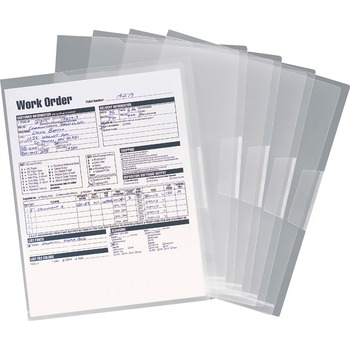 Smead Poly Translucent Project Jackets, Letter, 9 1/4 x 11 3/4, Clear, 5/Pack