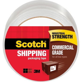 Scotch™ 3750 Commercial Grade Hot Melt Packaging Tape, 1.88&quot; x 54.6 yds., 3.1 Mil, 3&quot; Core, Clear